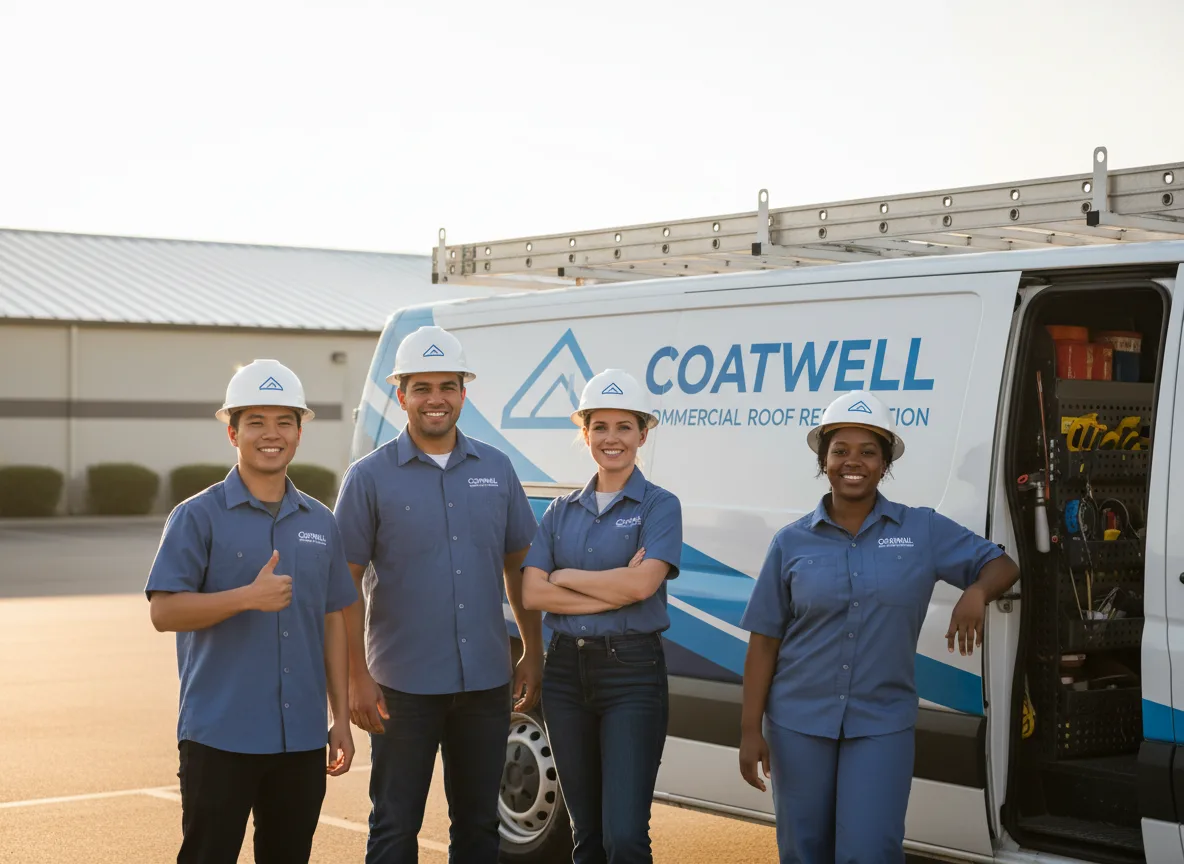 Commercial roof coating company in Tescott, KS